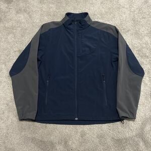 Black Diamond Softshell Jacket Full Zip Lightweight Gray Blue Mens Size XL